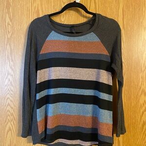 Striped Long Sleeve Women's Top